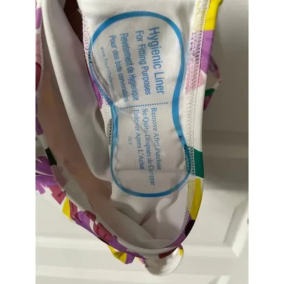 Kate Spade Floral One Piece Swimsuit Wallflower White XS New - Picture 8 of 13